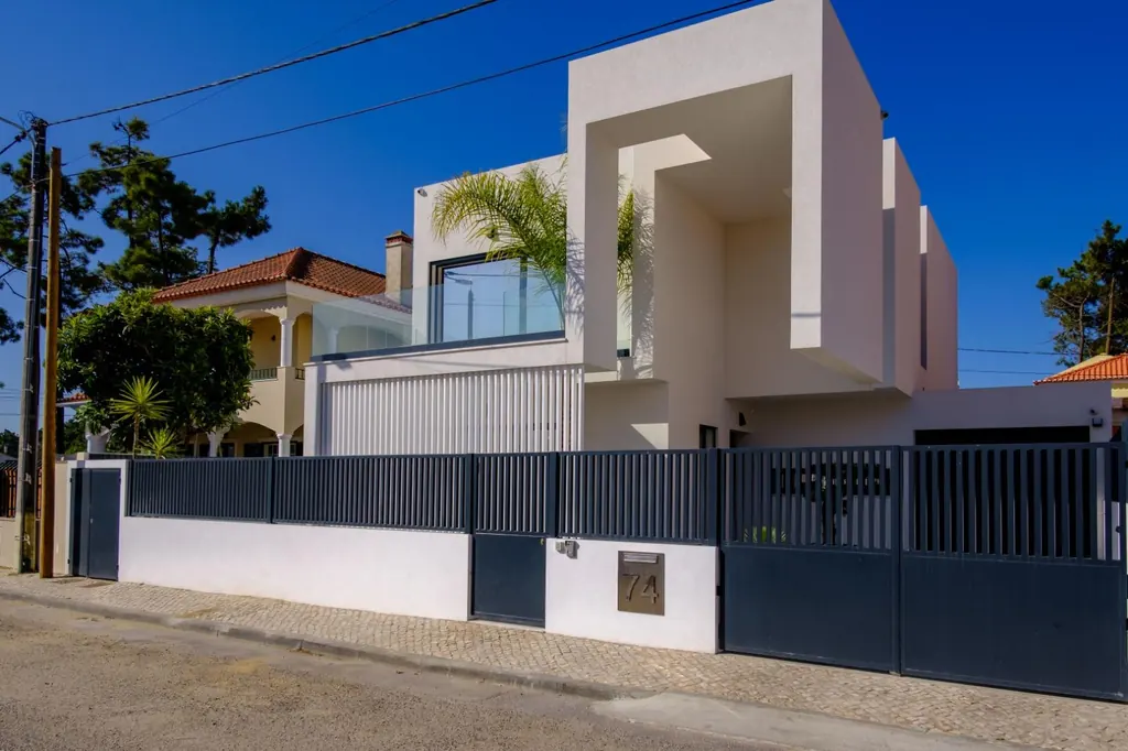 Exterior view of the villa from the street